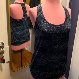 ATHLETA T-Back Printed Yoga Top